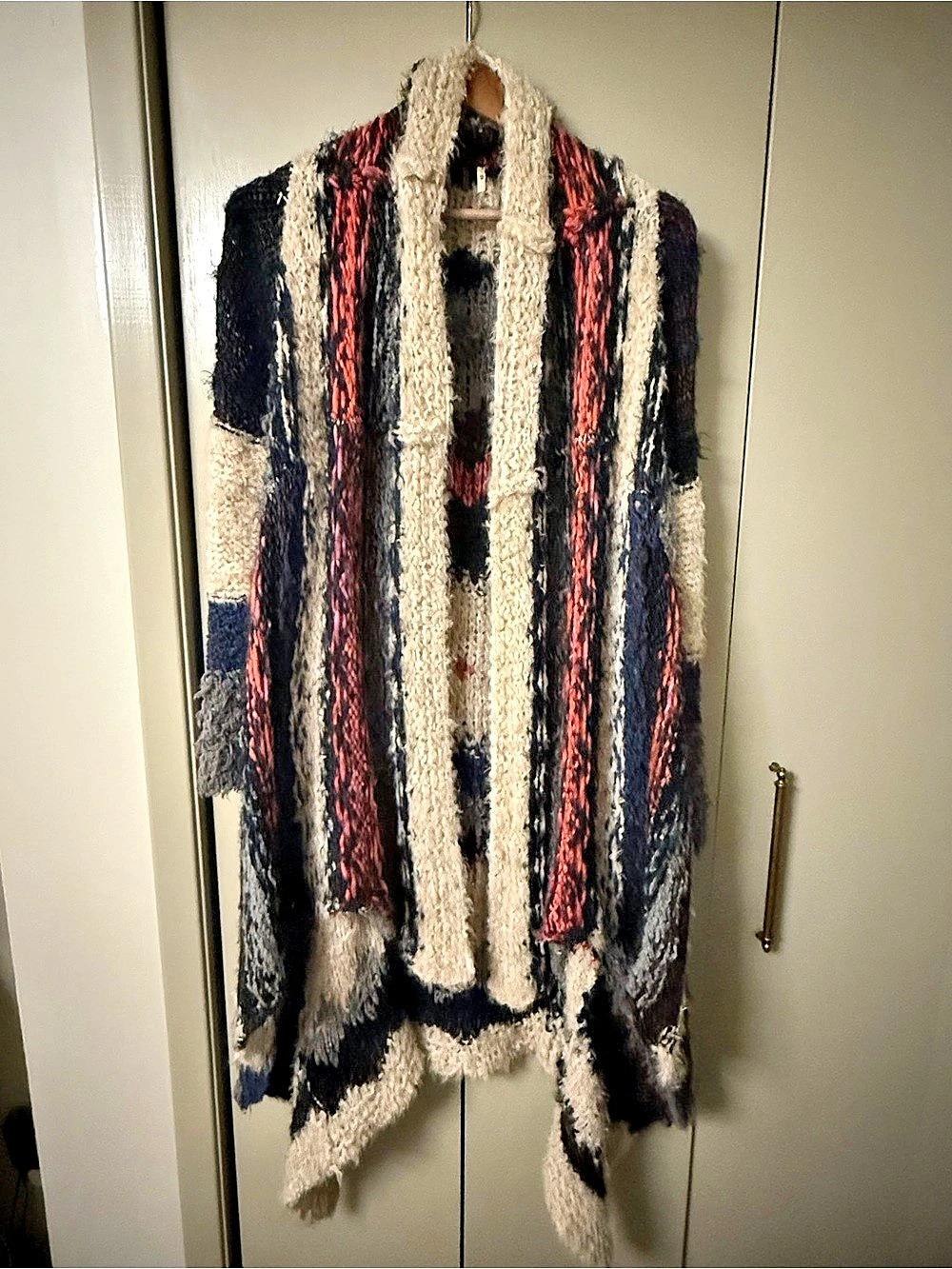 Free People Sloppy Joe Cardigan XS/S | Oversized Boho Chunky Knit Duster